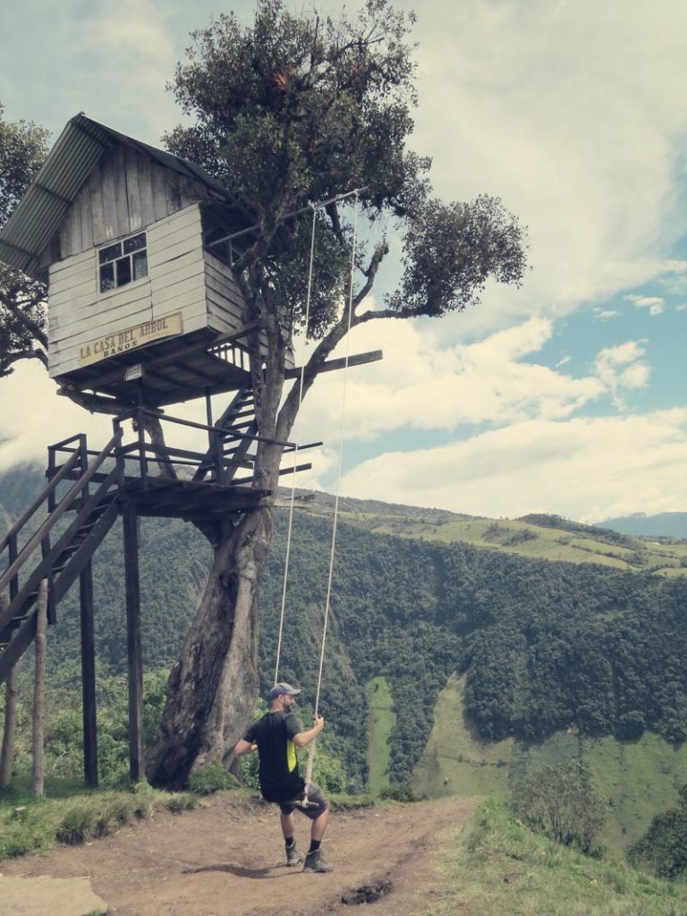 Baños, casa arbol, casa del arbol, ecuador, erfahrungsbericht, flashpacker, hiking, landscape, nature, reisebericht, schaukel, trekking, vulkan, tungurahua, weltreise