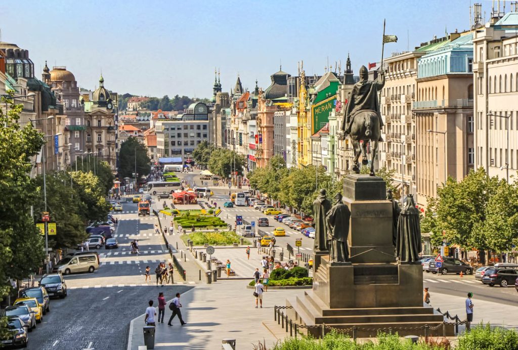 Wenzelsplatz in Prag