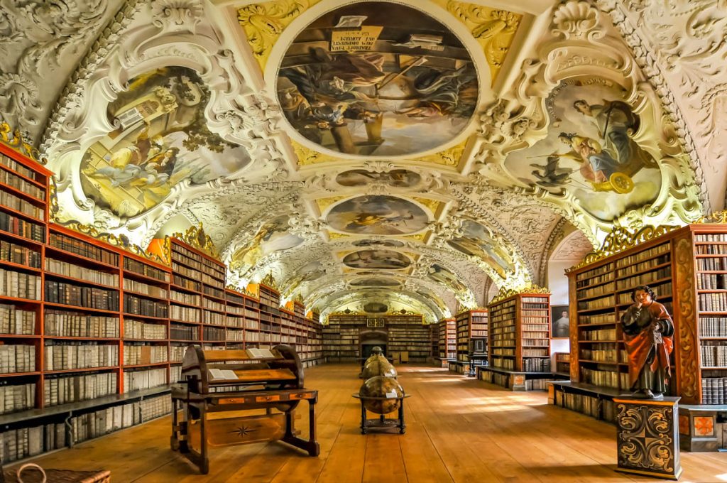 Prag Sehenswürdigkeiten: Die Bibliothek im Strahov Kloster