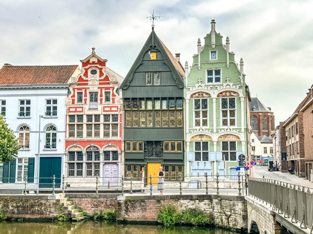 Historische Gebäude an der Haverwerf in Mechelen
