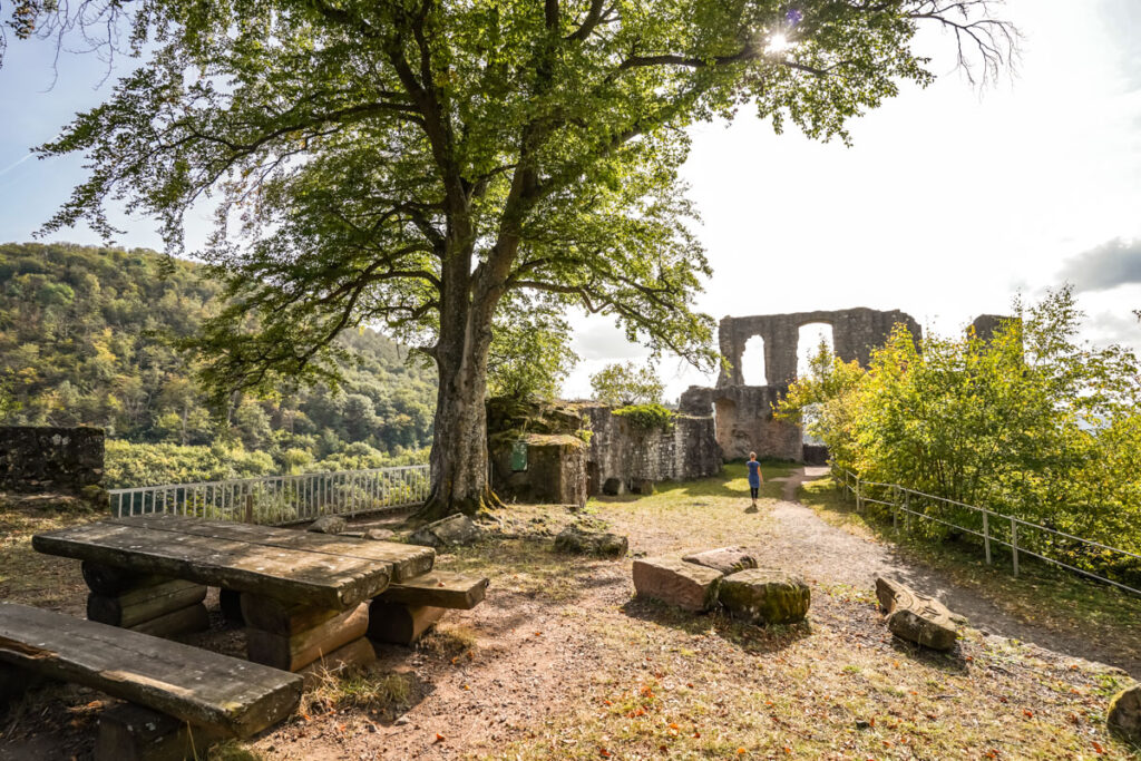 Ruine der Burg Falkenstein im Donnersberger Land