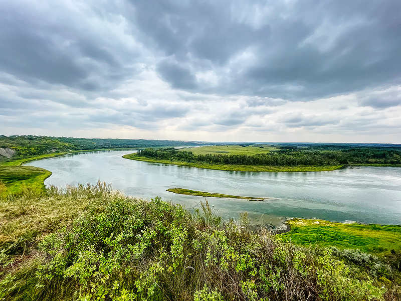 Kanada Rundreise: View of Saskatchewan River, Batoche