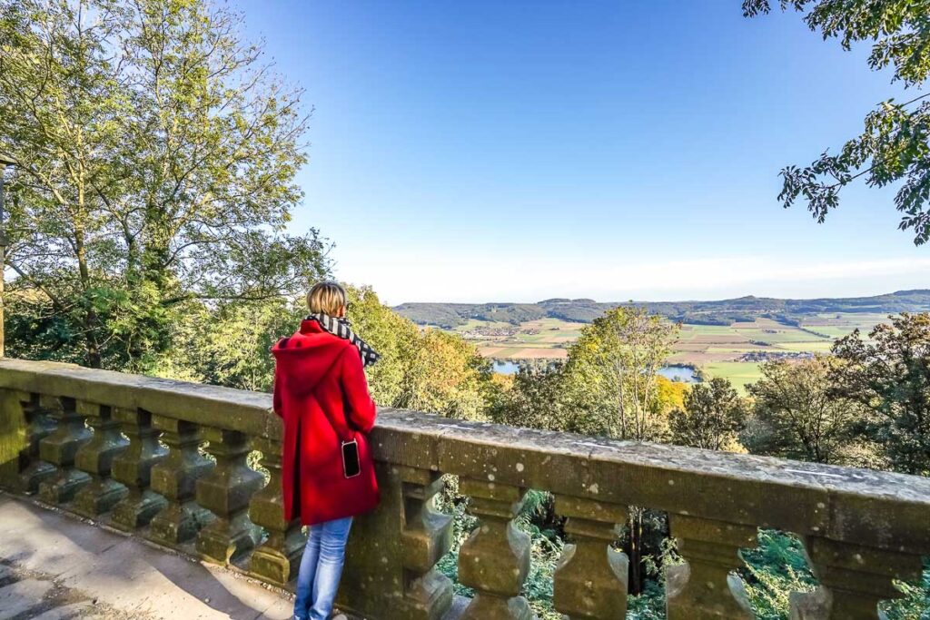 Blick vom Kloster Banz in Bad Staffelstein