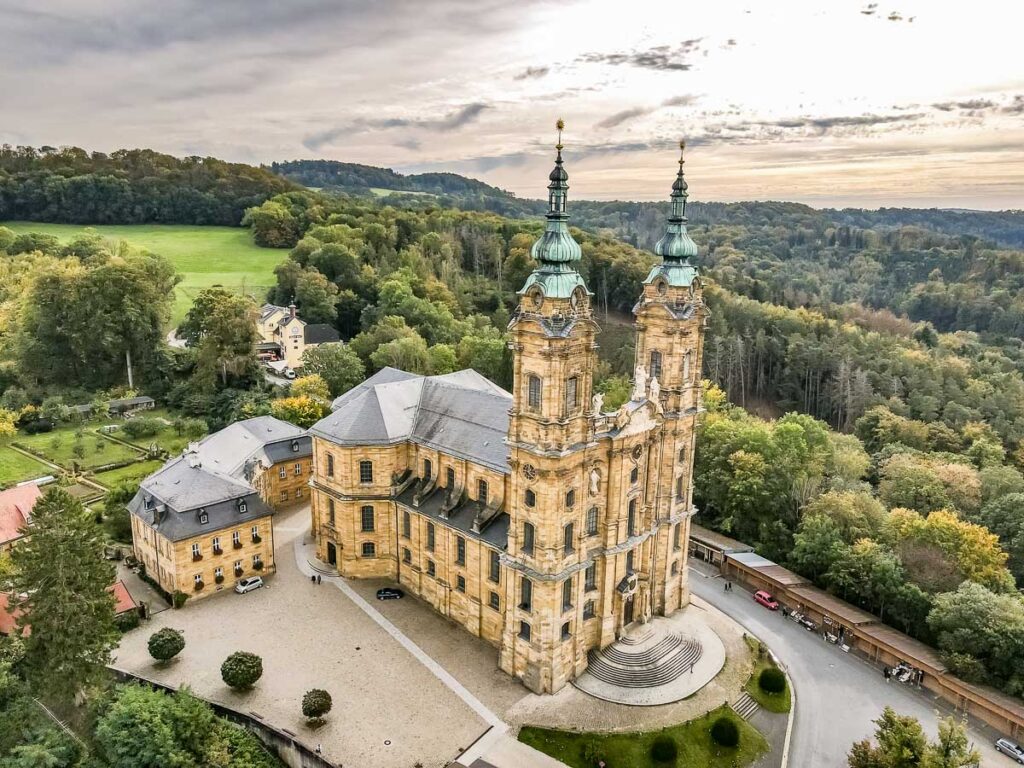Das Kloster Vierzehnheiligen Luftaufnahme