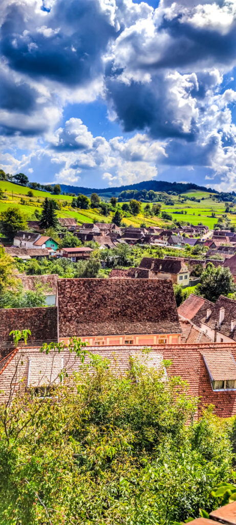 Blick über Biertan auf unserer Rundreise durch Rumänien