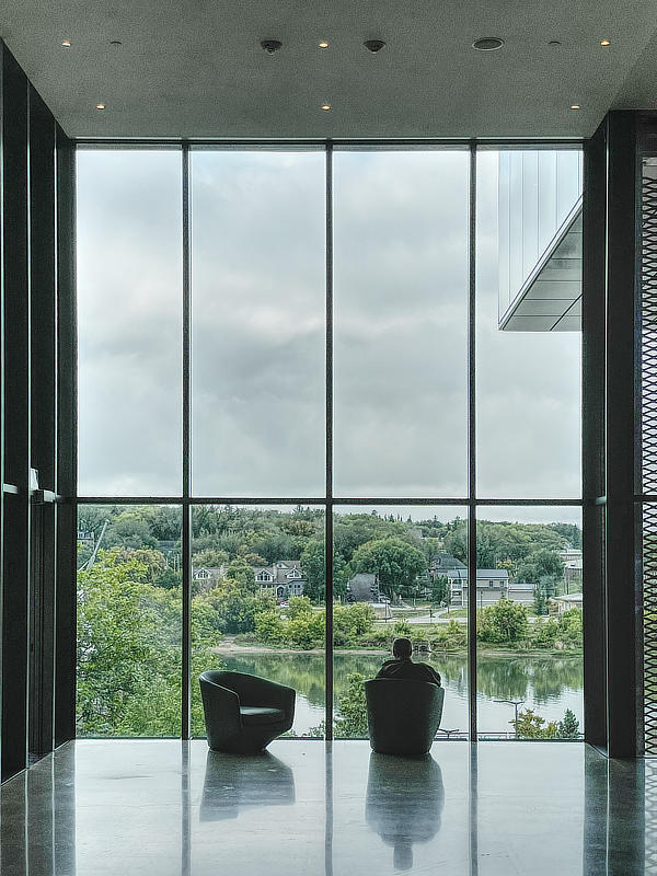Ausblick auf den Fluss, Remai Modern, Saskatoon, Saskatchewan