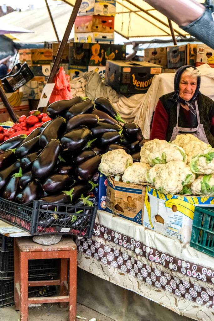 Markt in Sibiu in Rumänien