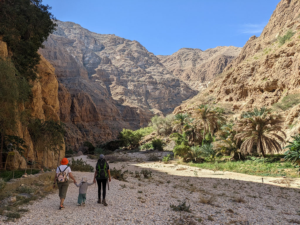 Wanderung zum Wadi Shab – Oman Aktivitäten