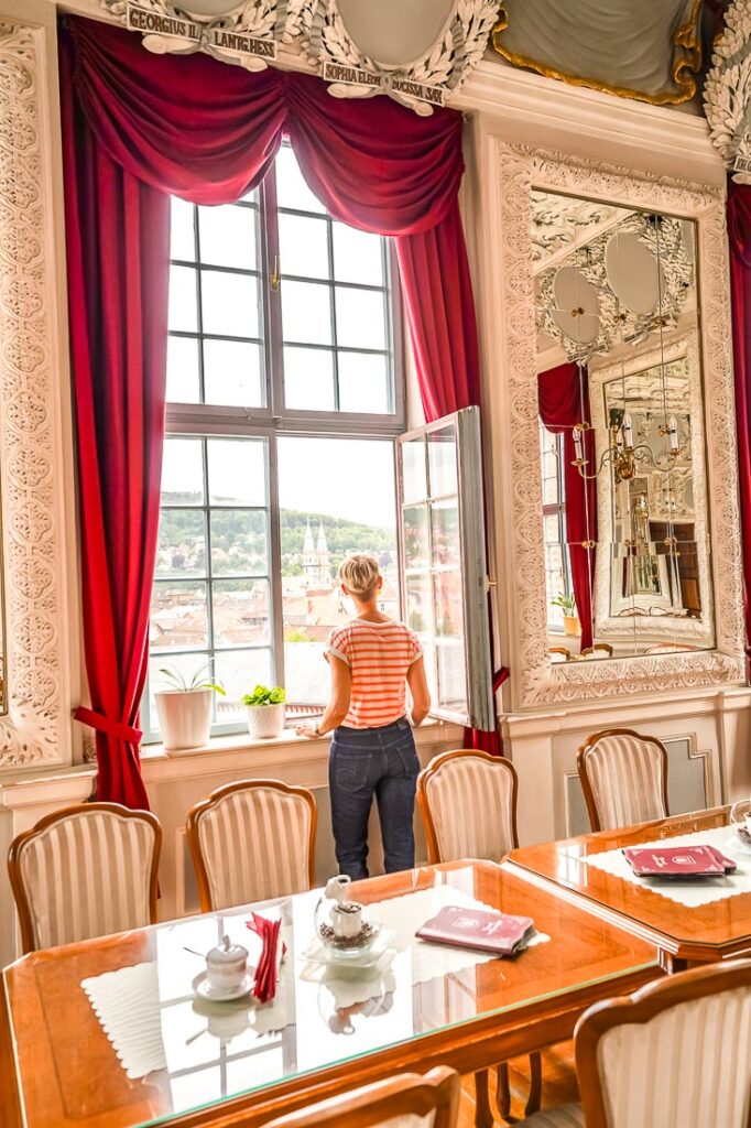 Turmcafé im Hessensaal, Schloss Elisabethenburg, Meiningen, Thüringen