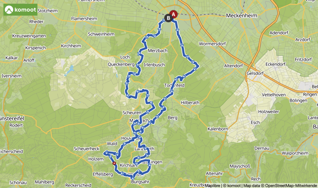 Radtouren Eifel – Tour rund um das Radioteleskop