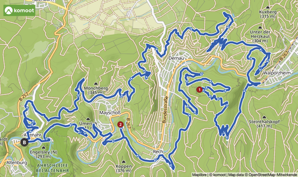 Deine zweite Eifelradtour führt dich rund ums Ahrtal