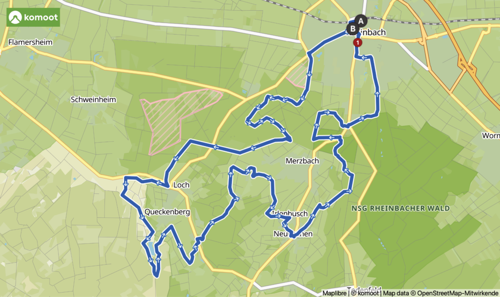 Durch den Rheinbacher Wald – Radfahren Voreifel