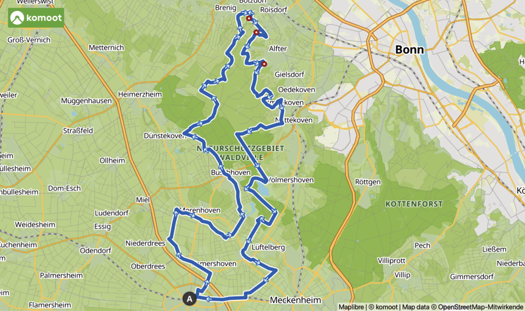 Mit dem Gravelbike durch den Kottenforst – Radtouren in der (Vor-)Eifel