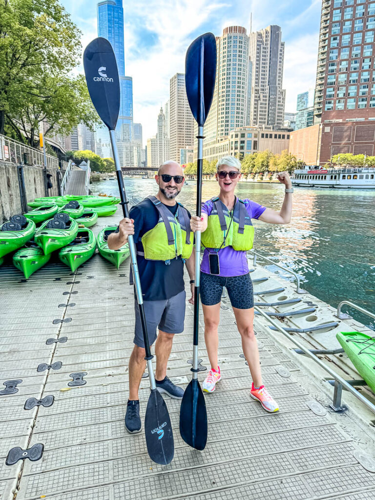 Kayak Tour mit Urban Kayak Chicago