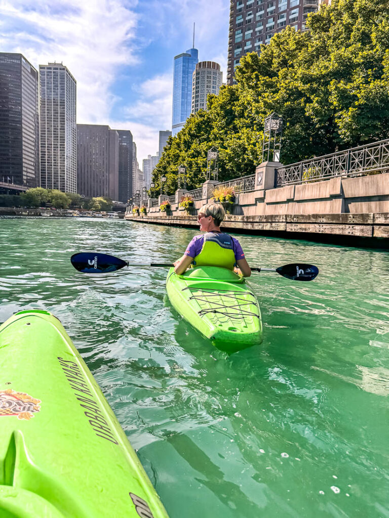 Kayak Tour mit Urban Kayak Chicago