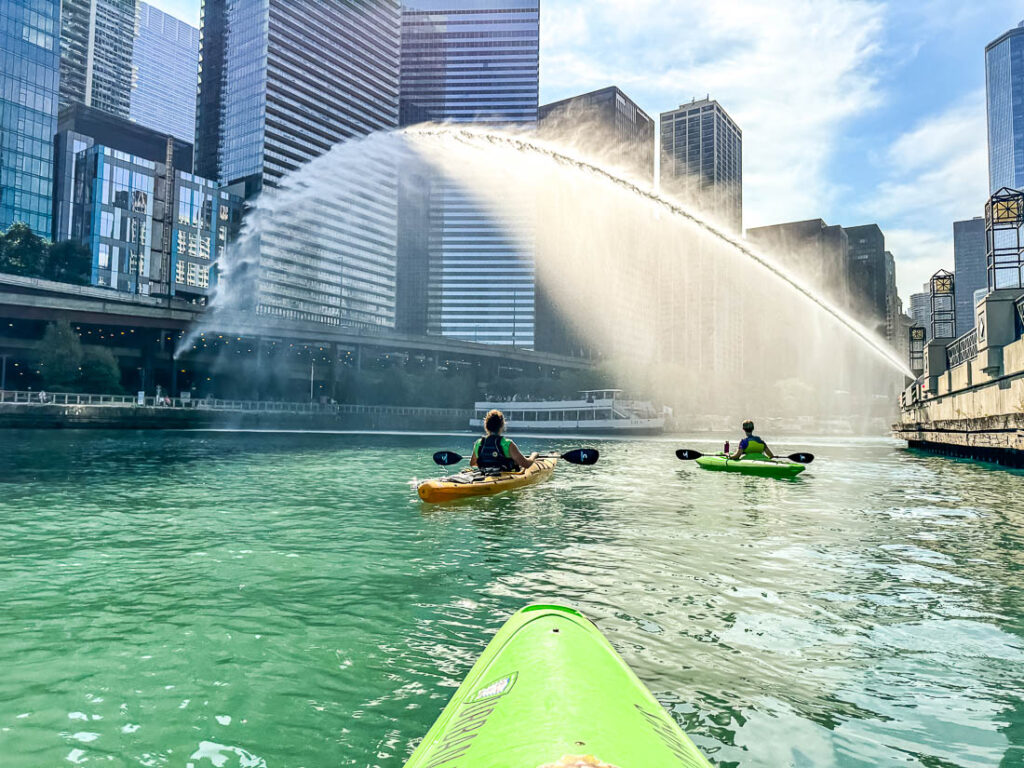 Kayak Tour mit Urban Kayak Chicago