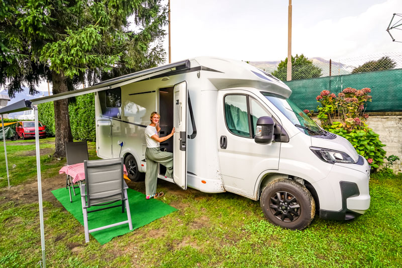 Campingplatz am Comer See in Dervio