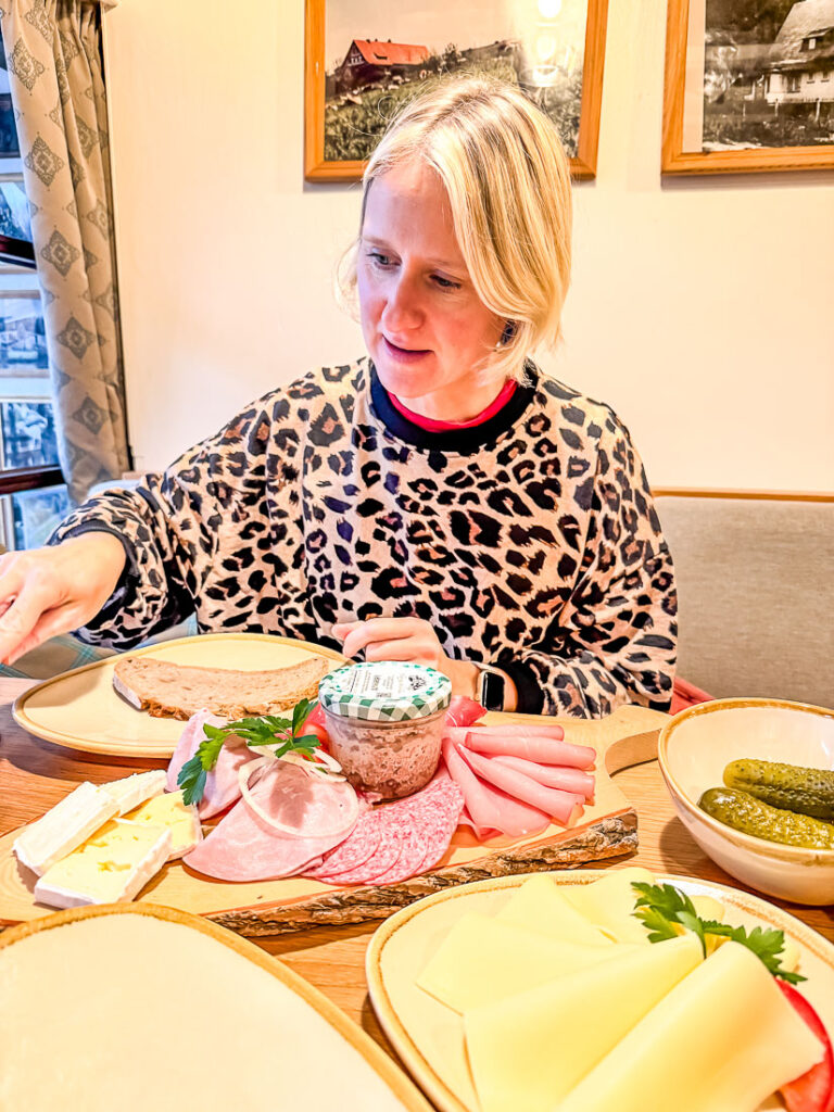Vesperplatte im Thüringer Rhönhaus