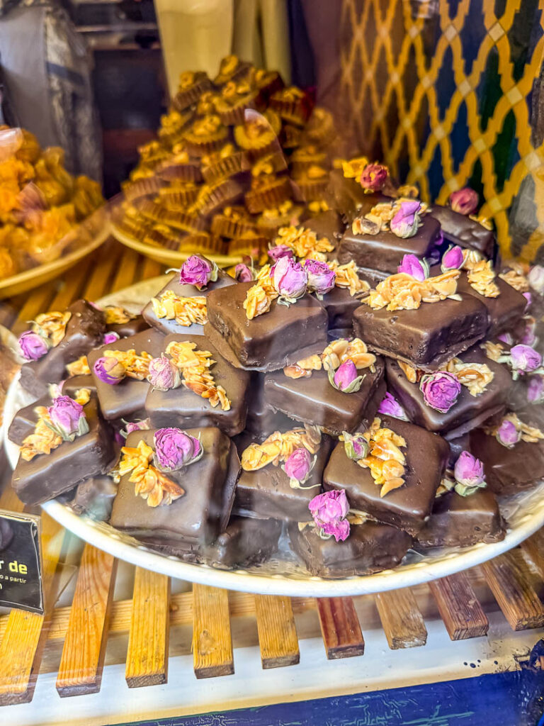 Tolle Pralinen in der Patisserie Corne de Gazelle Chez Brahim