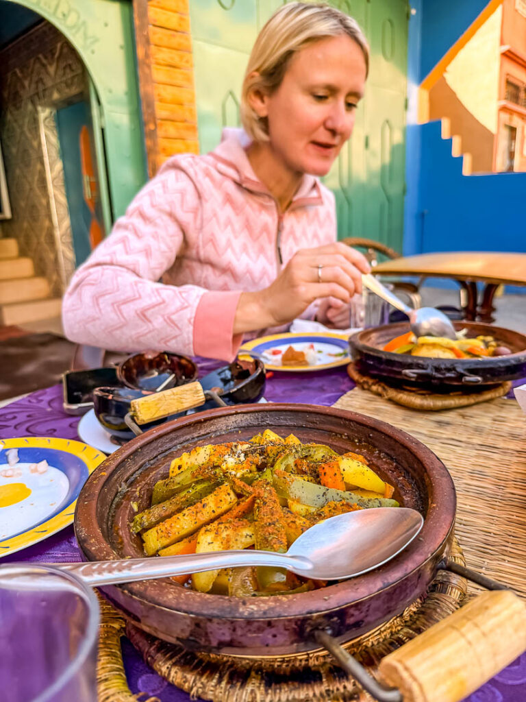 Hervorragende Tajine im My House Guesthouse, Todra Schlucht