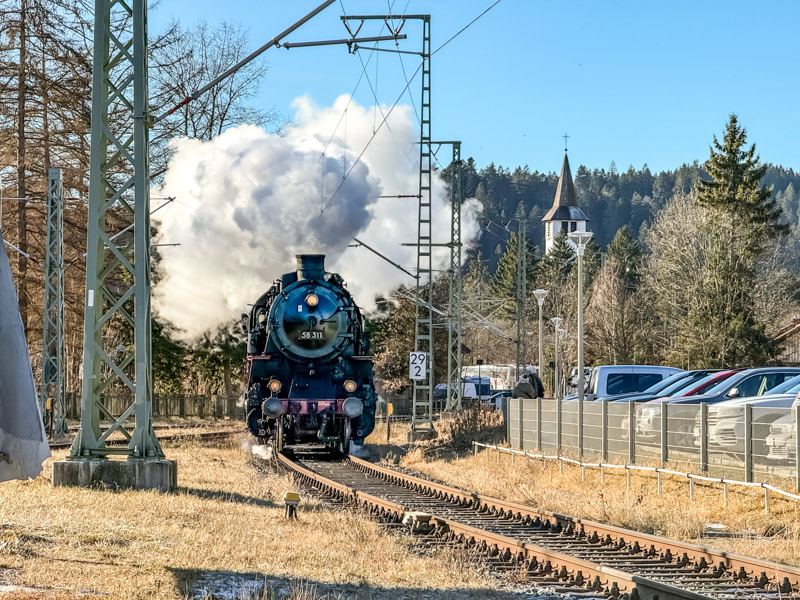 Die Dampflok der 3-Seenbahn