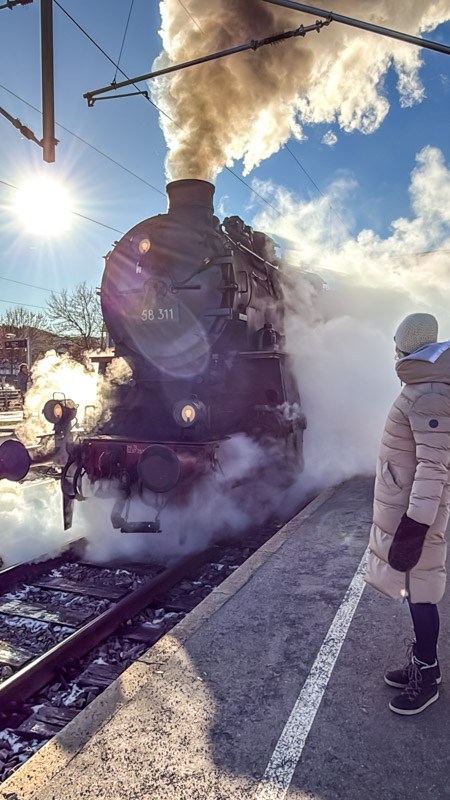 Jede Menge Dampf bei der 3 Seenbahn