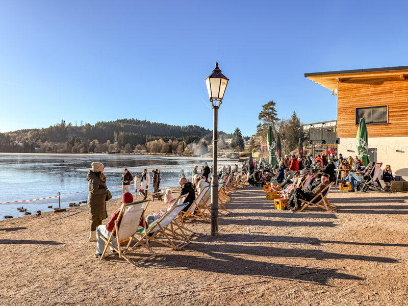 Die Promenade von Titisee im Winter