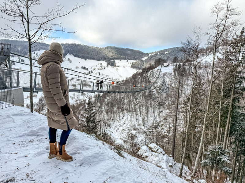 Die Blackforestline an den Todtnauer Wasserfällen