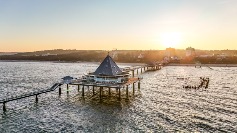 Die Seebrücke in Heringsdorf – Usedom im Winter