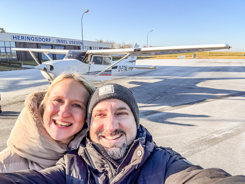 Rundflug über Usedom im Winter