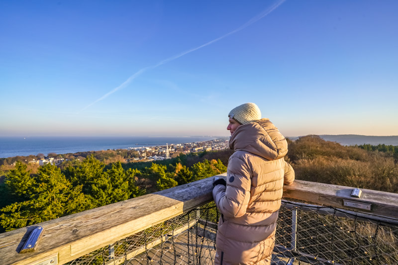 Blick auf Heringsdorf vom Baumwipfelpfad