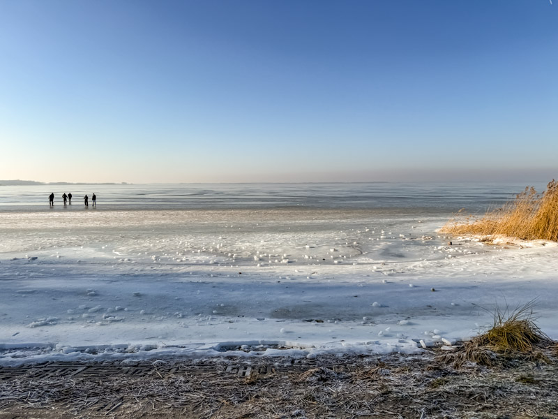 Achterwasser auf Usedom im Winter